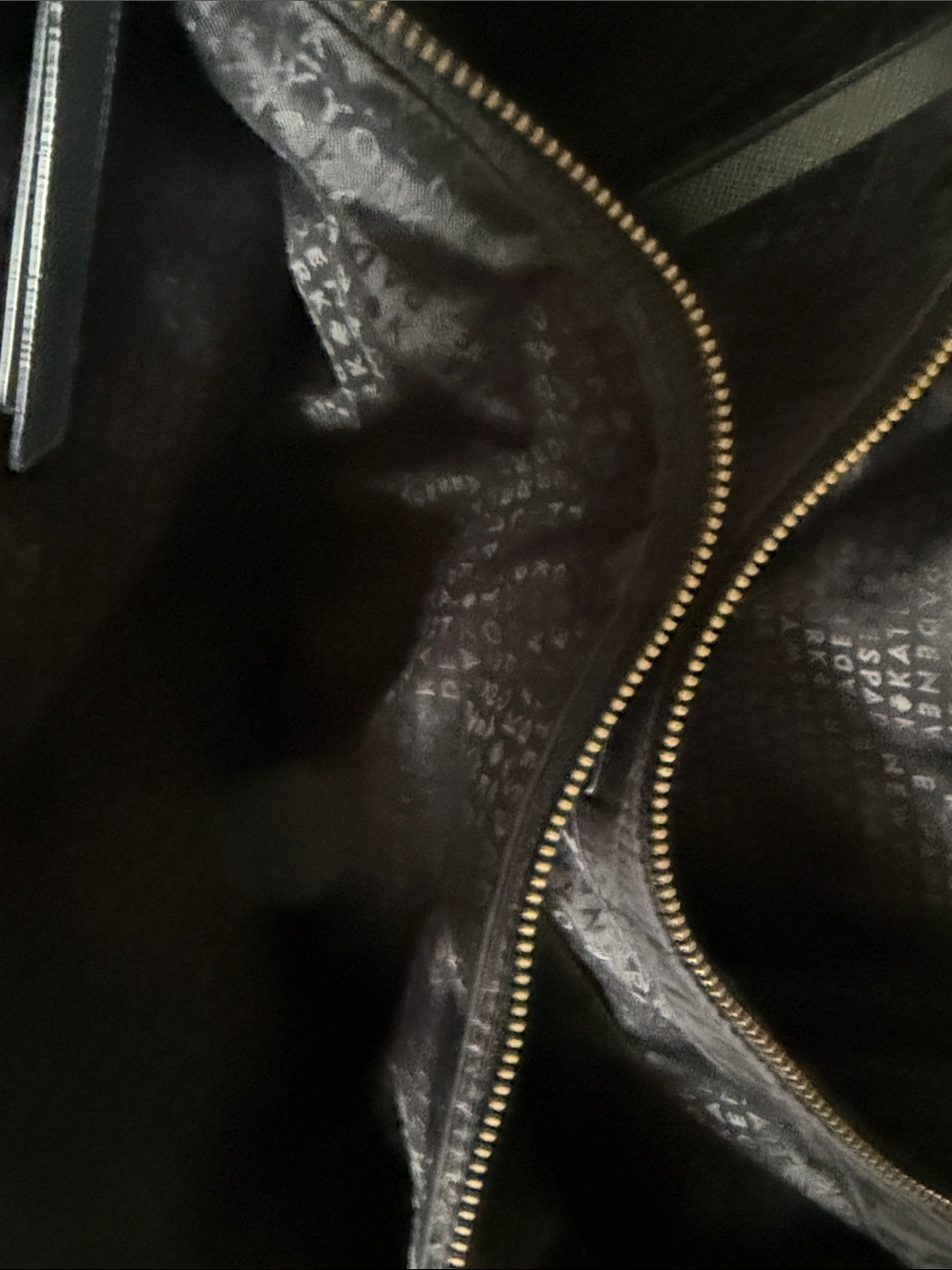 kate spade Quilted Black Tote with Gold Plaque - Picture 9 of 12